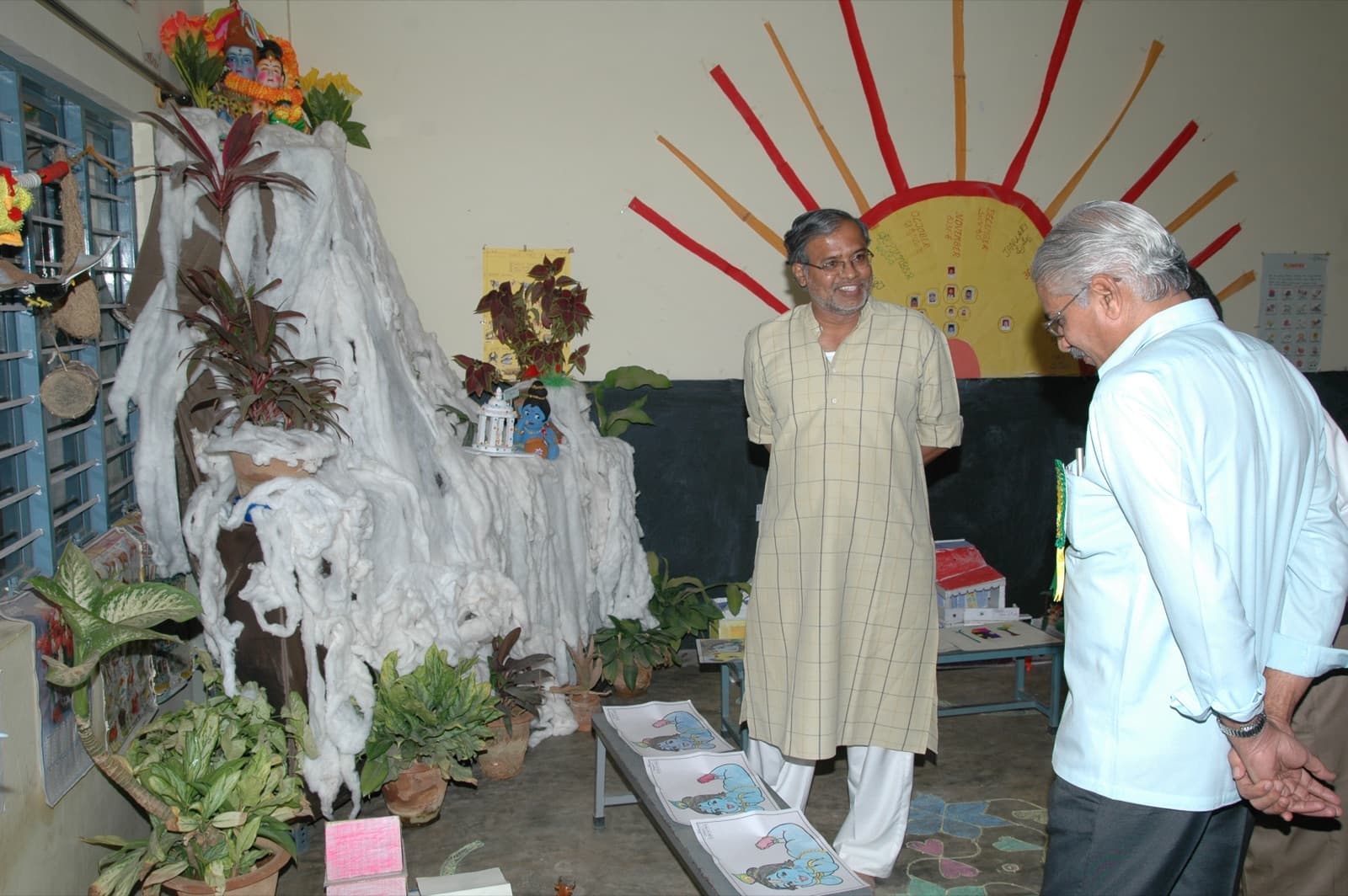 Sri. Sureshkumar visiting SSV campus